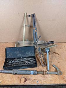 lot 179 image: Auger Drill Bits, Nail Puller, Pliers and More