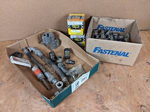 lot 223 image: Semi-Truck Wheel Studs  Lugnuts, Hydraulic Couplers and Pistons