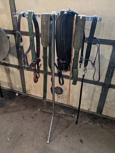 lot 226 image: Lot of Assorted Horse Tack w Stand - NO SHIPPING