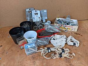 lot 240 image: Door Rollers, Hardware, Nails and More