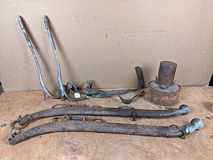 lot 251 image: Vintage MILLER Tree Climbing Spikes, Steel Horse Hames and More