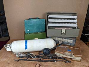 lot 284 image: Large Lot of Fishing - Tackle Boxes, Bumper and More - NO SHIPPING