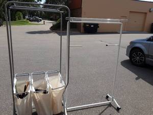 Laundry Sorter, Garment Rack, Hangers