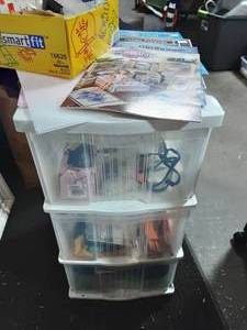 3-Drawer On Wheels With Contents