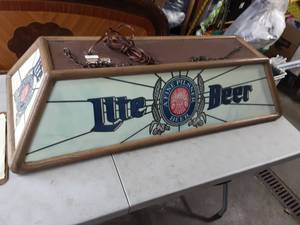 Vintage Pool Table Light 48x22