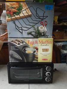 Hamilton Beach Toaster Oven, Egg & Muffin Toaster, Roast Rack
