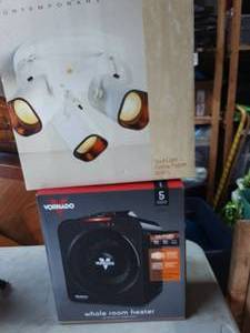 Vornado Whole Room Heater, Ceiling Light Fixture