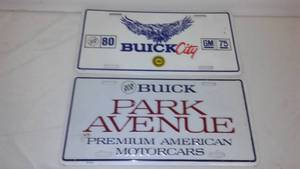 lot 18 image: 2 Buick License Plates