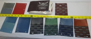 lot 19 image: Buick Fabric and Vinyl Interior and Top Samples