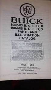 lot 132 image: Buick Grand National 1982-1985 Service Manuals