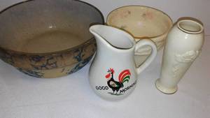 lot 110 image: Redwing Bowl, Lenox Bud Vase and More.