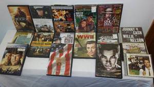 lot 163 image: DVDs and CDs  Some unopened