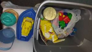 lot 165 image: Toys in Covered Tote