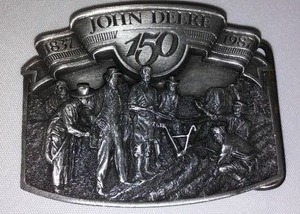 lot 91 image: John Deere Belt Buckle 150th Anniversary 1987 No.1268 3D