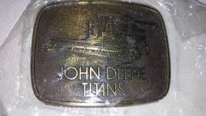 lot 93 image: John Deere Belt Buckle Titians Combines