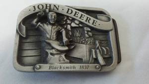 lot 95 image: John Deere Belt Buckle 1837 Blacksmith 1990