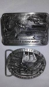 lot 174 image: (2) Belt Buckle Nd Wildlife 1985 And 1986, 3d, Both #764