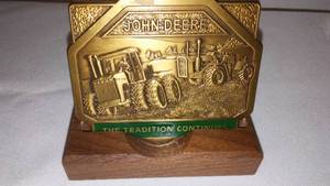 lot 226 image: John Deere Commemorative Plaque.
