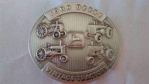 lot 236 image: John Deere Belt Buckle Vintage Tractors, 2 Cylinder