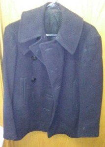 lot 100A image: Authentic Navy Peacoat.