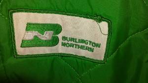 lot 100D image: (2) Burlington Northern Fall Weight Jackets.