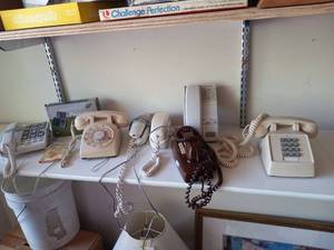 lot 147 image: Vintage telephones (7) (see picture...