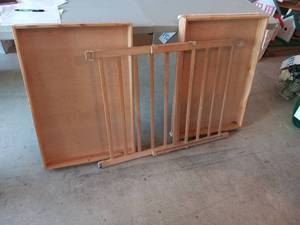 lot 160 image: Wood flat drawers (2) 32 x 22 one...