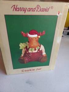lot 168 image: Harry & David Moose cookie jar (new...