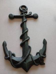lot 180 image: Cast iron anchor dcor...