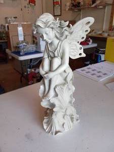 lot 198 image: Angel statue ...