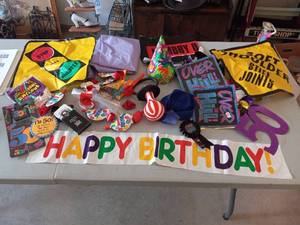 lot 133 image: Party decorations - 50th birthday a...