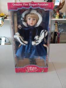 lot 36 image: Porcelin Ltd Ed doll wcertificate ...