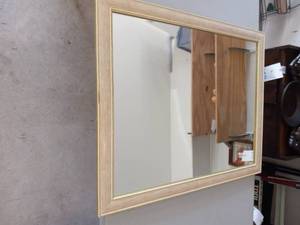 lot 40 image: White mirror - 32 x 26...