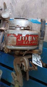 lot 24 image: Vintage Johnson Model HS Outboard, Serial No. 377311