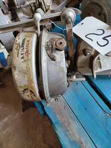 lot 25 image: Vintage Evinrude Twin Outboard