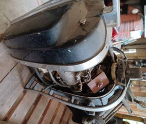 lot 37 image: Vintage Mercury Outboard