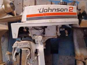 lot 91 image: Vintage Johnson Sea Horse Model No. R79A 2 hp. Outboard, Serial No. F5030417