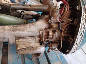 lot 93 image: Vintage Kiekafer Mercury Outboard