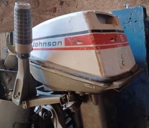 lot 97 image: Vintage Johnson Sea Horse 6 hp. Outboard - Model No. 6R-739, Serial No. J3742180