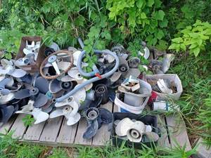 lot 126 image: Large Pallet of Assorted Props and Parts including a few Brass Props
