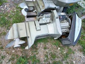 lot 128 image: Evinrude Model No. 60173C 60 hp. Outboard, Serial No. J04716