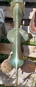 lot 138 image: Vintage Johnson Sea Horse Outboard with a 3-Blade Brass Prop