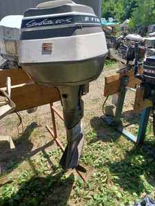 lot 155 image: Evinrude Starflite 90-S Outboard - Model No. 90593C, Serial No. E03919