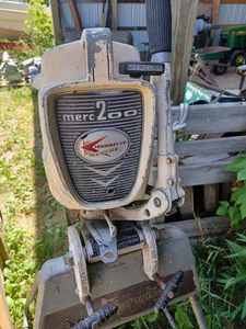lot 164 image: Vintage Mercury Merc 200 Dynafloat Outboard