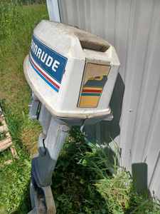 lot 180 image: Evinrude Model No. E353ELCTS Outboard Case and Lower Unit Only, Serial No. E0237297