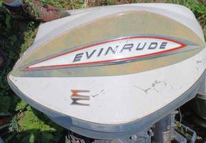 lot 219 image: Evinrude Starflite 6.75 hp. Model No. 75483D Outboard, Serial No. E02645