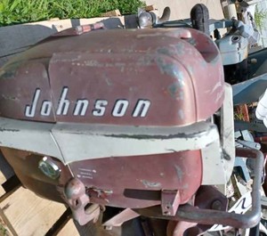 lot 222 image: Vintage Johnson Sea Horse - Model No. QD-17. 10 hp., Serial No. 1337604