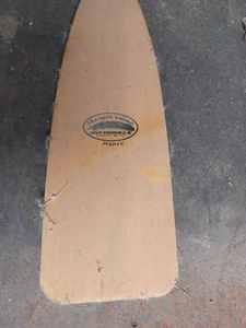 lot 283 image: Like New Feather Brand Pygman Wooden Canoe Paddle with a Square Paddle 58.5-inches