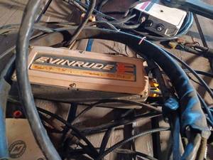 lot 376 image: Two Evinrude Controls and Shift Elect Control