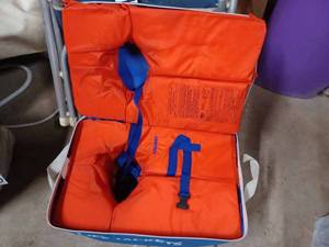 lot 404 image: Original Blue Bag of Stearns Life Jackets (Never Used)